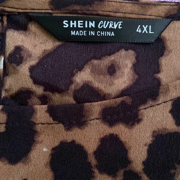 SHEIN CURVE Leopard Plus Size Women’s Tunic - Picture 7 of 11